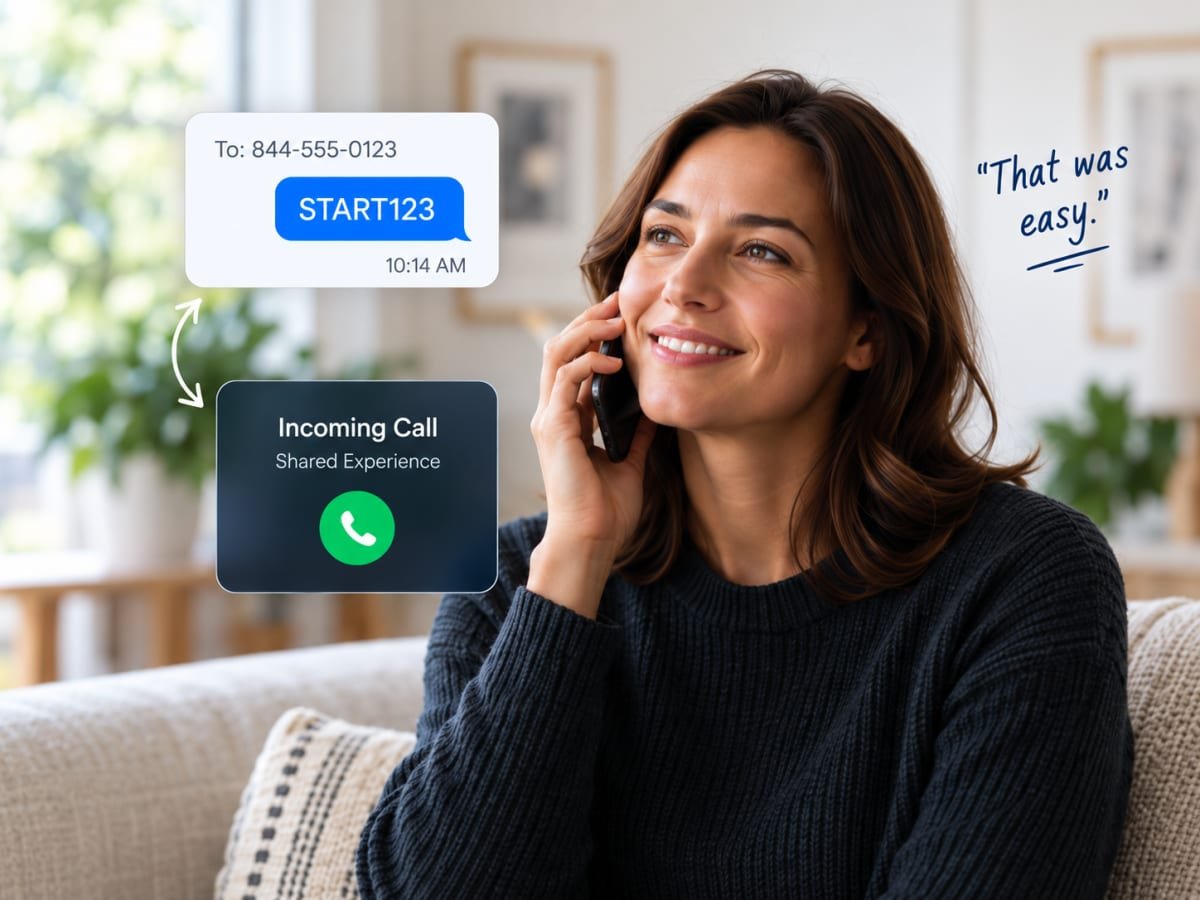 hero-process Woman talking on phone
